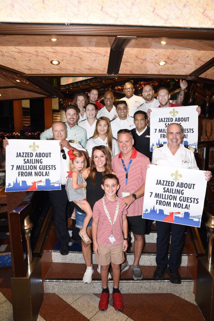 carnival cruise line 7 millionth passenger new orleans